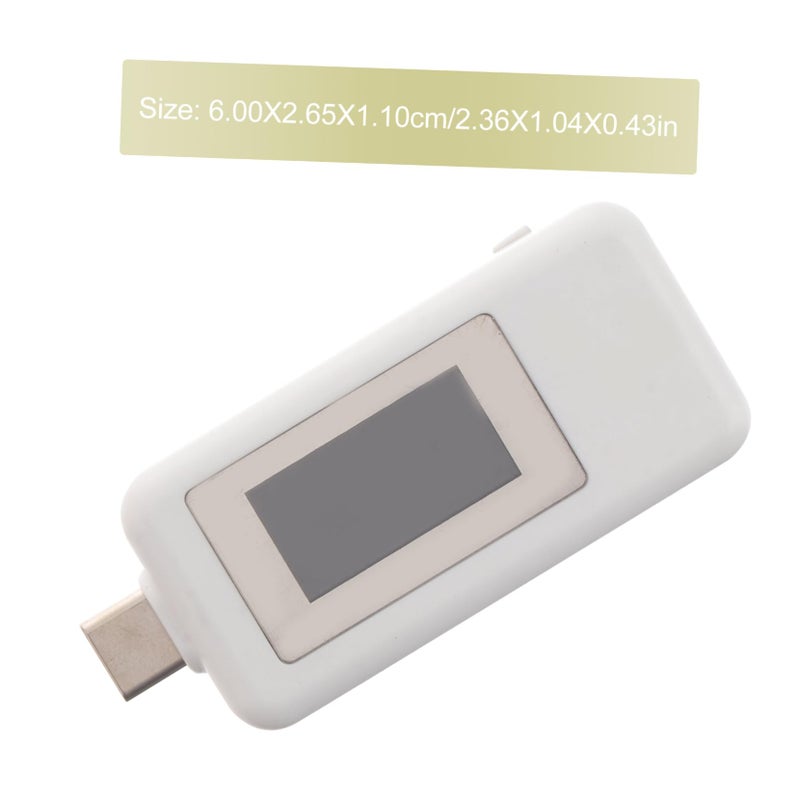 اختبار طاقة USB شاشة مزدوجة فولتميتر رقمي نوع C مراقب التيار والجهد عالي الدقة - Image 3