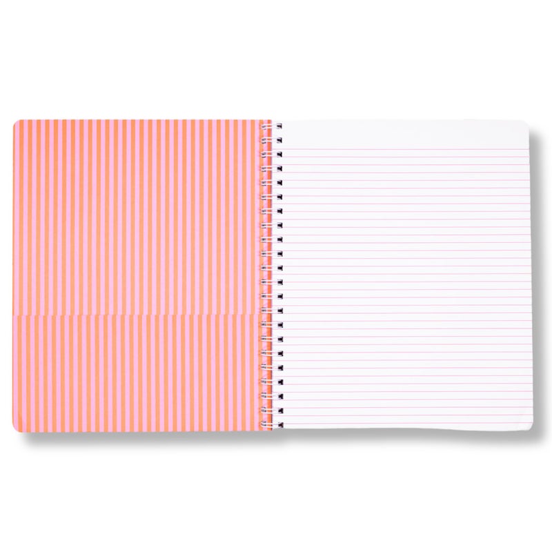 Lilly Pulitzer Large Hardcover Spiral Notebook, 11" x 9.5" with 160 College Ruled Pages (Summer Serenade) - Image 3