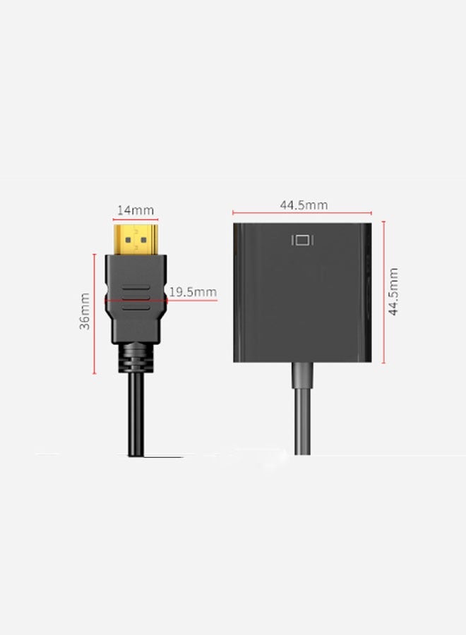 كابل محول HDMI إلى VGA بدقة 1080P من الذكور إلى الإناث لجهاز الكمبيوتر وأجهزة الدي في دي وأجهزة التلفزيون عالية الوضوح والكمبيوتر المحمول، برو لينك-H2V. - Image 5
