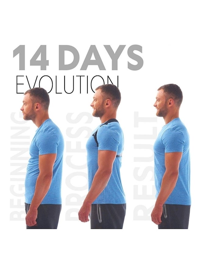 حزام لدعم الظهر ومصحح وضعية قابل للتعديل وداعم لعظام الترقوة ويساعد على تصحيح الترهلات وتصحيح وضعية دعامات العمود الفقري ضمن أجهزة اللياقة البدنية للظهر - Image 2