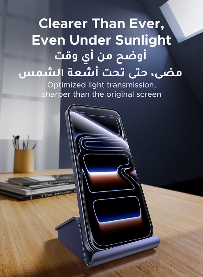 Ugreen 2-Pack iPhone 17 Pro Max Screen Protector Full Protection With Auto Alignment Kit  Ultra HD Clear, Scratch Resistant, Military-Grade Protection, Easy Installation, Anti-Fingerprint, Bubble Free Film - - Image 5