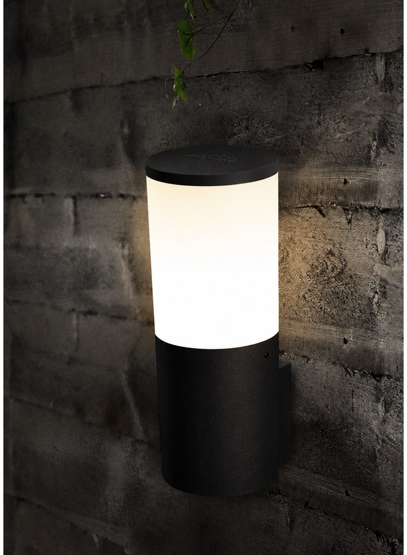 فوماغالي كشاف فوماجالى AMELIA WALL (DR2.570) إيطالي عالي الجودة إضاءة حائط LED خارجية، أسود/أوبال، 6 وات، أبيض دافئ 3000K، 800 لومن، IP55، E27 - Image 2