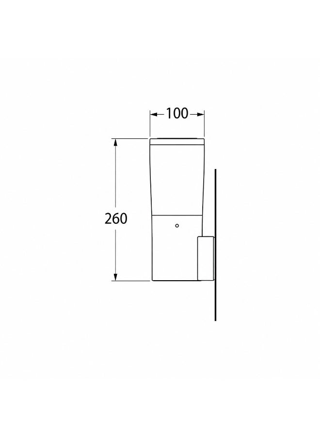 فوماغالي كشاف فوماجالى AMELIA WALL (DR2.570) إيطالي عالي الجودة إضاءة حائط LED خارجية، أسود/أوبال، 6 وات، أبيض دافئ 3000K، 800 لومن، IP55، E27 - Image 3