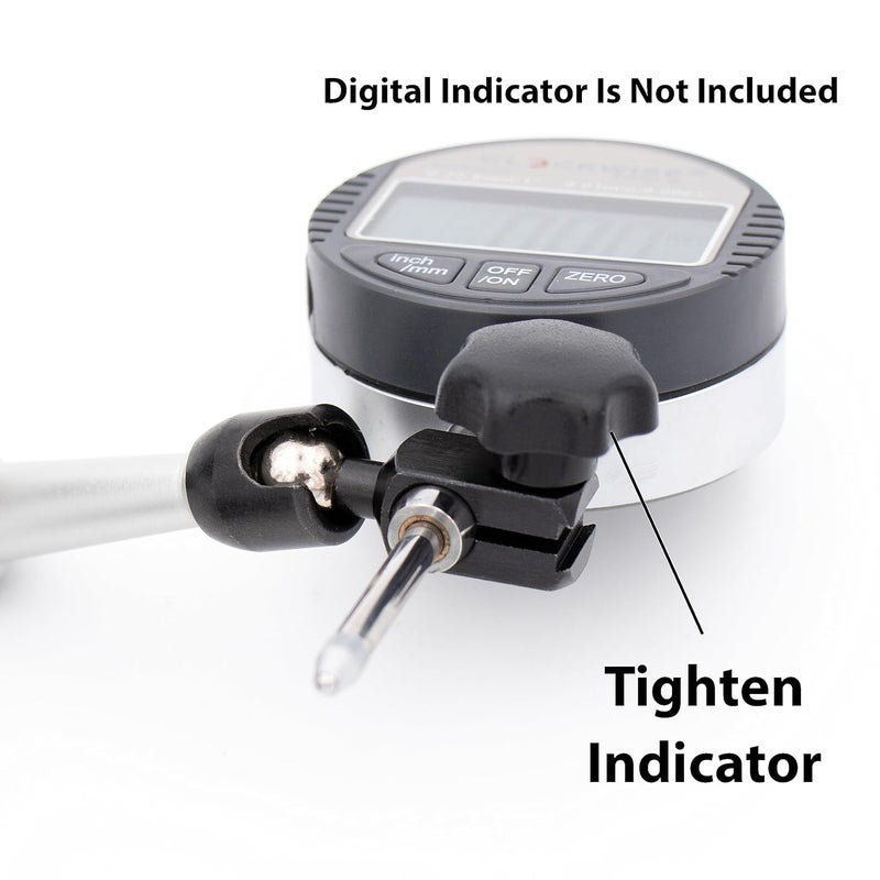 Clockwise Tools Mini Magnetic Base, MGBR-03, Magnetic Stand for Digital Dial Indicators, 88lbs Max Pull - Image 4