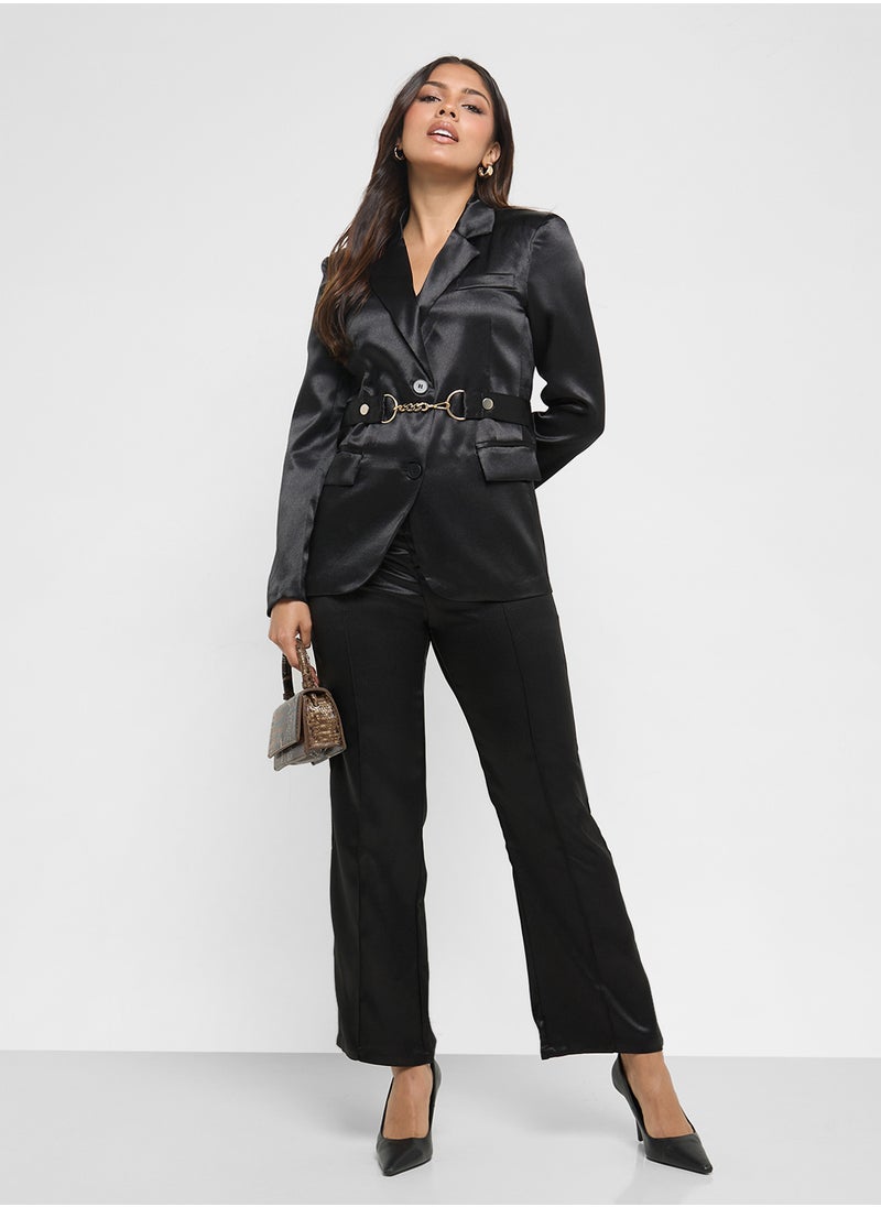 ELLA Satin Blazer & Pant Set  - Image 5