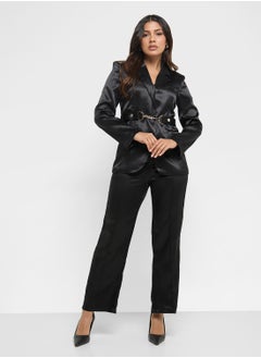 ELLA Satin Blazer & Pant Set  - Image 1