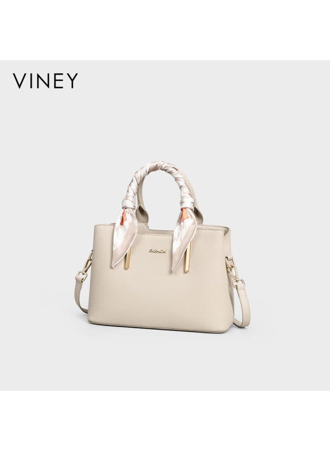 Viney Leather Handbag For Women, Tote Bag For Mothers, High-end Crossbody Bag For Middle-aged Women, Birthday And New Year Gift For Girlfriend - Image 1
