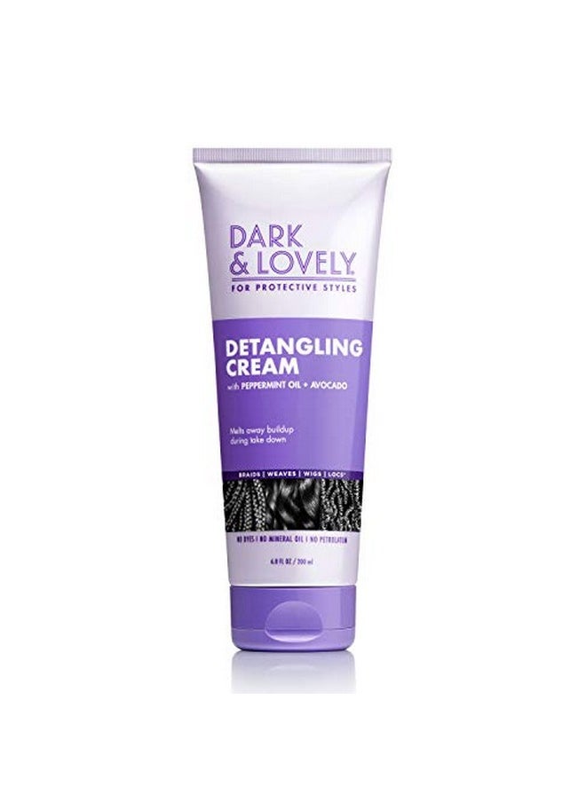 SoftSheen-Carson - Soft Sheen/Carson Inc Dark&Lovely For Protective Styles Detangling Cream With Peppermint&Avocado Oil For Braidsweaveswigs&Locs No Dyesno Mineral Oilno Petrolatum Softsheencarson 6.8 Fl Oz - Image 1
