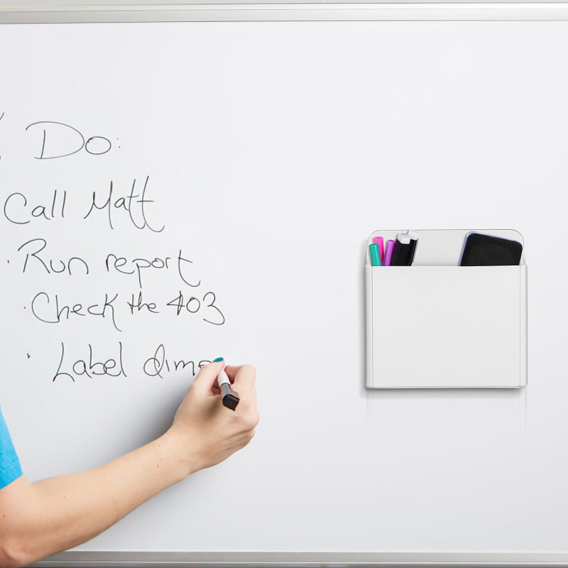 Whiteboard Marker Pen Holder 2pcs Suction Cups Dry Erase Organizer Office Classroom - Image 5