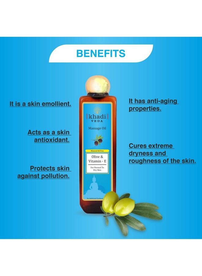 khadi veda Olive & Vitamine Massage Oil 200Ml. - Image 4