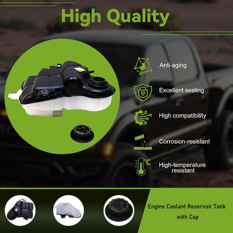 Cns Engine Coolant Reservoir Tank with Cap Compatible with 03 - 07 FORD EXCURSION / F-SERIES SUPER DUTY 5.4L V8 / 6.0L DIESEL TURBO / 6.8L V10 - Image 4