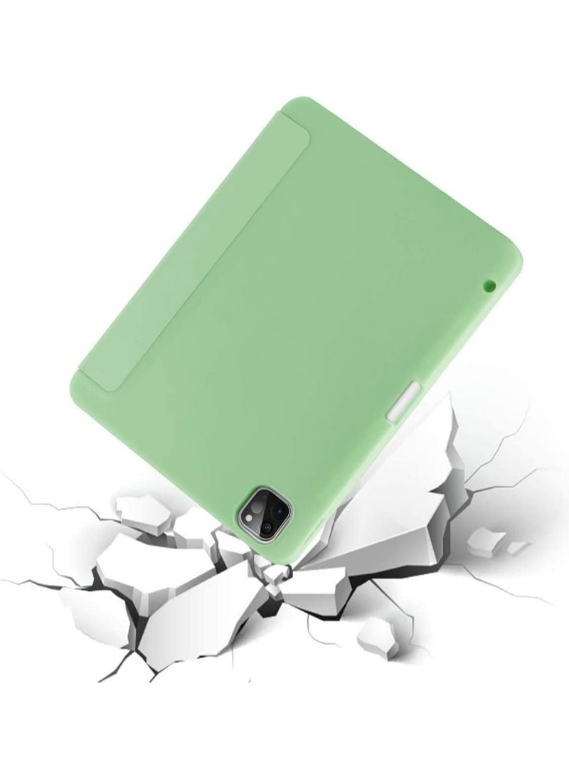 Case for iPad Pro 11 Inch 2021(3rd Gen)/2020(2nd Gen) with Pencil Holder [Support iPad 2nd Pencil Charging/Pair] Slim Trifold Stand, Smart Protective Case Cover - Image 2