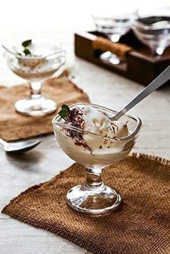 VARENYYA European 150 ml Lotus Ice Cream Bowl Dessert Cup for Sundae SweetsSnacks Fruit Pudding Nuts or Dip Serving Bowls Set of 2Pcs Lead Free and BPA Free 2  - Image 2