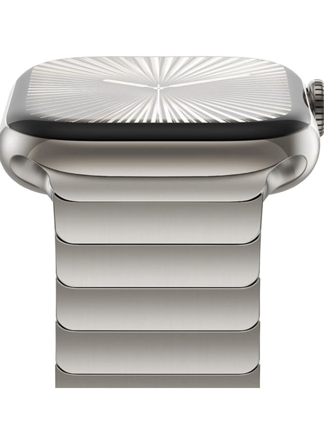 CHANCHY Stainless Steel Band for Apple Watch Ultra Band 49mm 45mm 44mm 42mm 38mm 40mm 41mm, Metal Strap with Folding Clasp for Apple Watch Series 8 7 6 5 4 3 2 1 for Men (, 49mm 45mm 44mm 42mm) - Image 2
