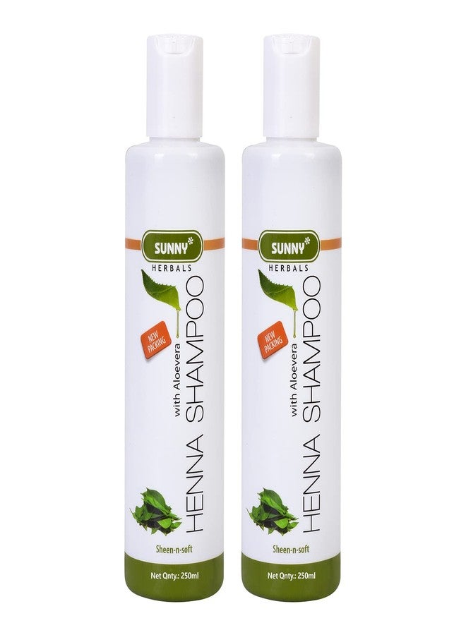 Sunny Henna Shampoo With Aloevera | Controls Excessive Secretion of Scalp Oils | Keeps Hair Tangle Free For Men & Women 250ml (Pack of 2) - Image 1