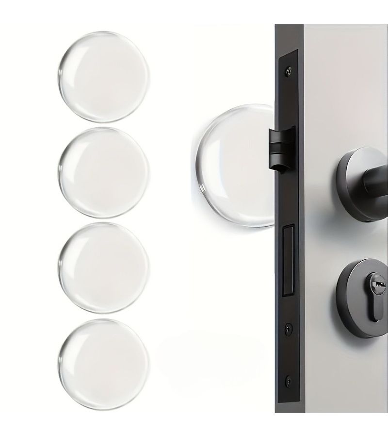 3/6/12Pcs Shock Absorbing Door Stop Self Adhesive Wall Protector Noise Reduction Easy Install Reusable - Image 5