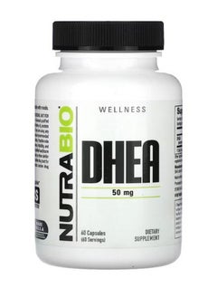 NutraBio DHEA 50 mg 60 Capsules  - Image 1