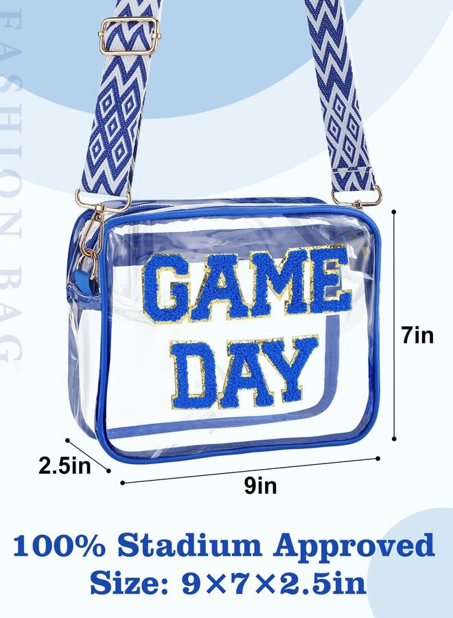 PAMASE Game Day Clear Bag for Stadium Events - 9" x 7" x 2.5" Small Crossbody Purse for Women, Perfect for Football Fans, Orange, Small, Clear Bag for Stadium Events - Image 3
