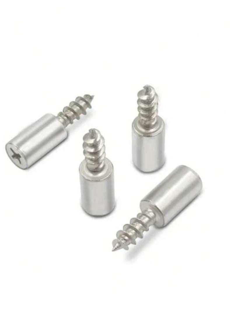 50pcs Galvanized Shelf Support with Self Drilling Screw and Anti-Slip Wood Support, Perfect for Glass Furniture, Guaranteed Maximum Stability and Easy Installation - Image 5