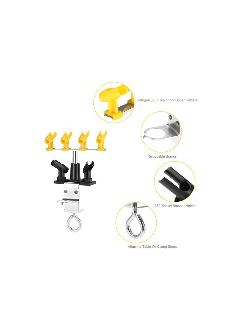 GGOOT Table-Mount Airbrush Holder Clamp-on Style Station Up to 6 Airbrushes Adjustable  - Image 3