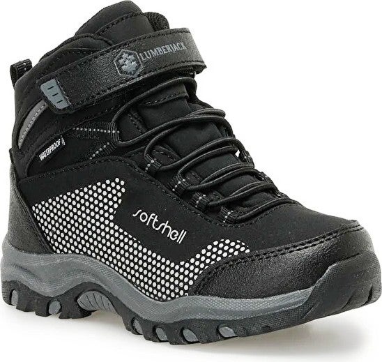LUMBERJACK Fuller Hi 3pr Velcro Waterproof Boy Outdoor Boots Black - Image 1