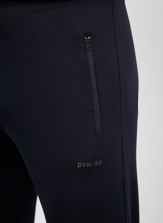 trendyol Black Slim/Slim Fit Zipper Pocket Sports Sweatpants TMNAW25EA00015 - Image 4