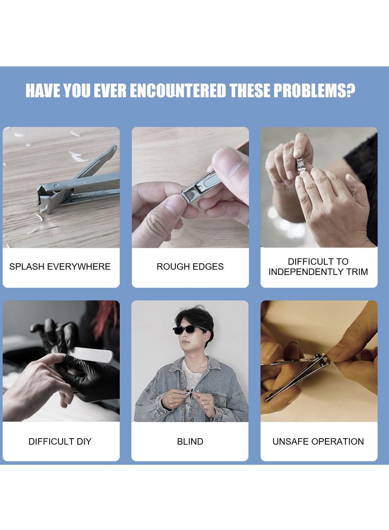 KASTWAVE مقص ومبرد أظافر القدم الأوتوماتيكي - أداة قص وتلميع الأظافر للاستخدام المنزلي والسفر والعناية الشخصية - Image 4