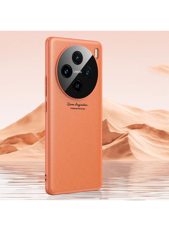 The Bros Case For vivo X100 Precision Hole Ultra-thin Full Coverage Leather Phone Case