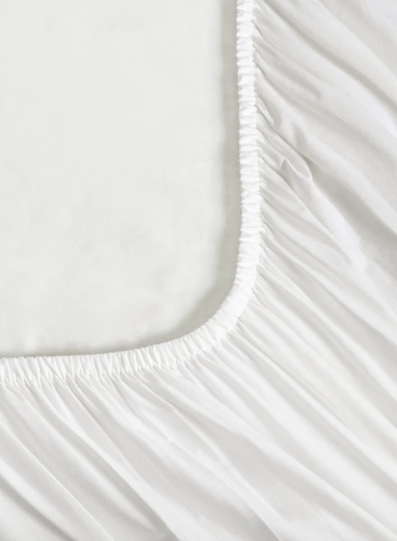 سيد المنسوجات المنزلية طقم شراشف ملائم من القطن،، مصنوع من القطن 100٪ ، 200 غرزة ، يحتوي على 3 قطع بحجم الحجم كوين جيب عميق بعمق 35 سم