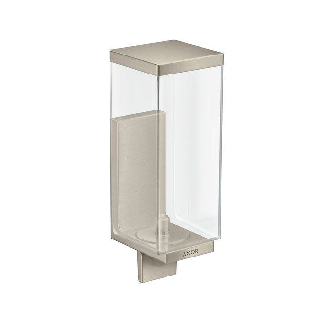 UNIVERSAL RECTANGULAR BATH AND KITCHEN SINK SOAP DISPENSER IN BRUSHED NICKEL 42610820