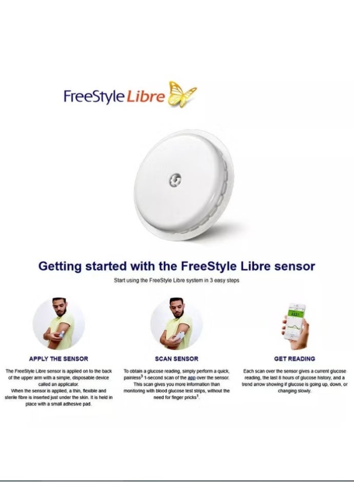 Abbott freestyle Libre 2 Flash Glucose Monitoring System Sensor - Image 4