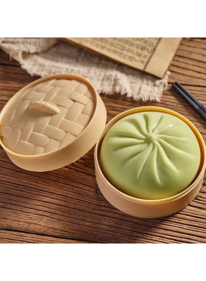 GIOIO Giant Dumpling Squishy Stress Ball With Steamer Box Small C For Anxiety Relief Kids Adults - Image 1