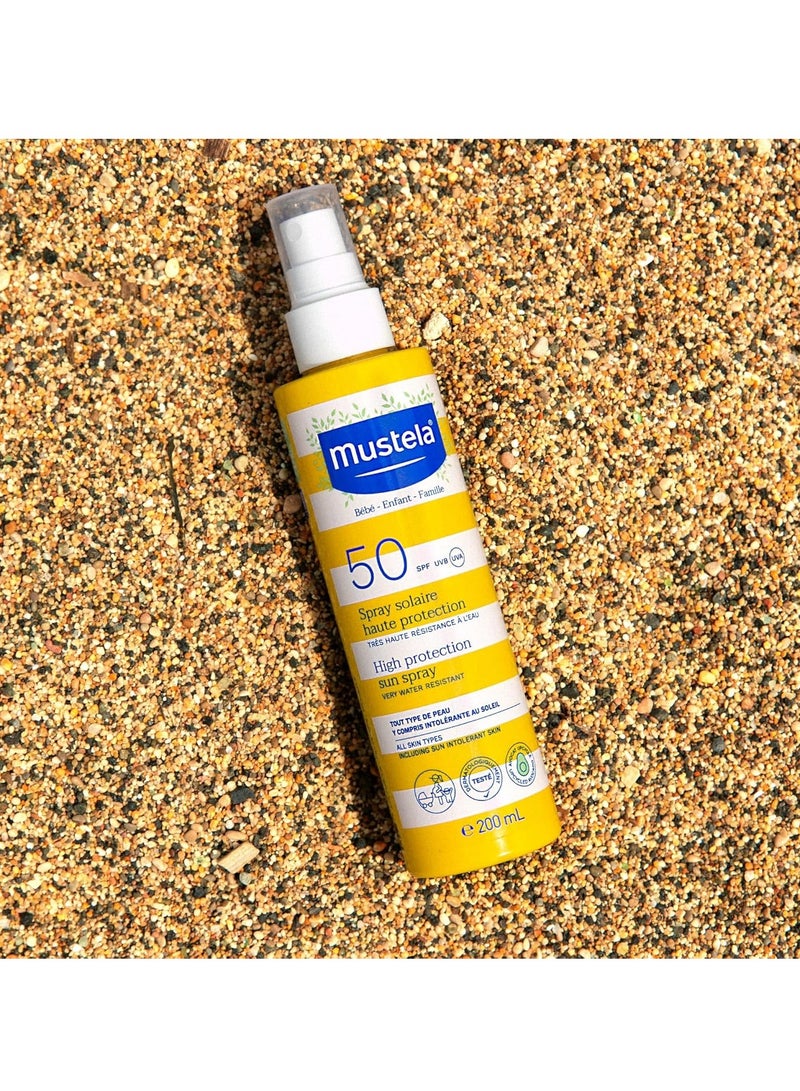 MU.STELA Mustela High Protection Sun Spray Very Water Resistant 200ml - Image 2