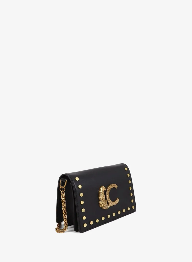 Lola Casademunt Animal Studded Flap Crossbody Bag