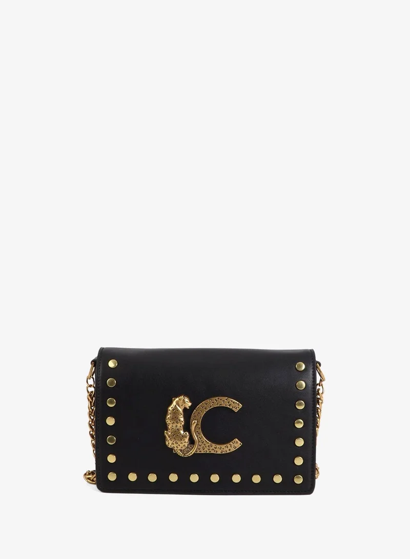 Lola Casademunt Animal Studded Flap Crossbody Bag