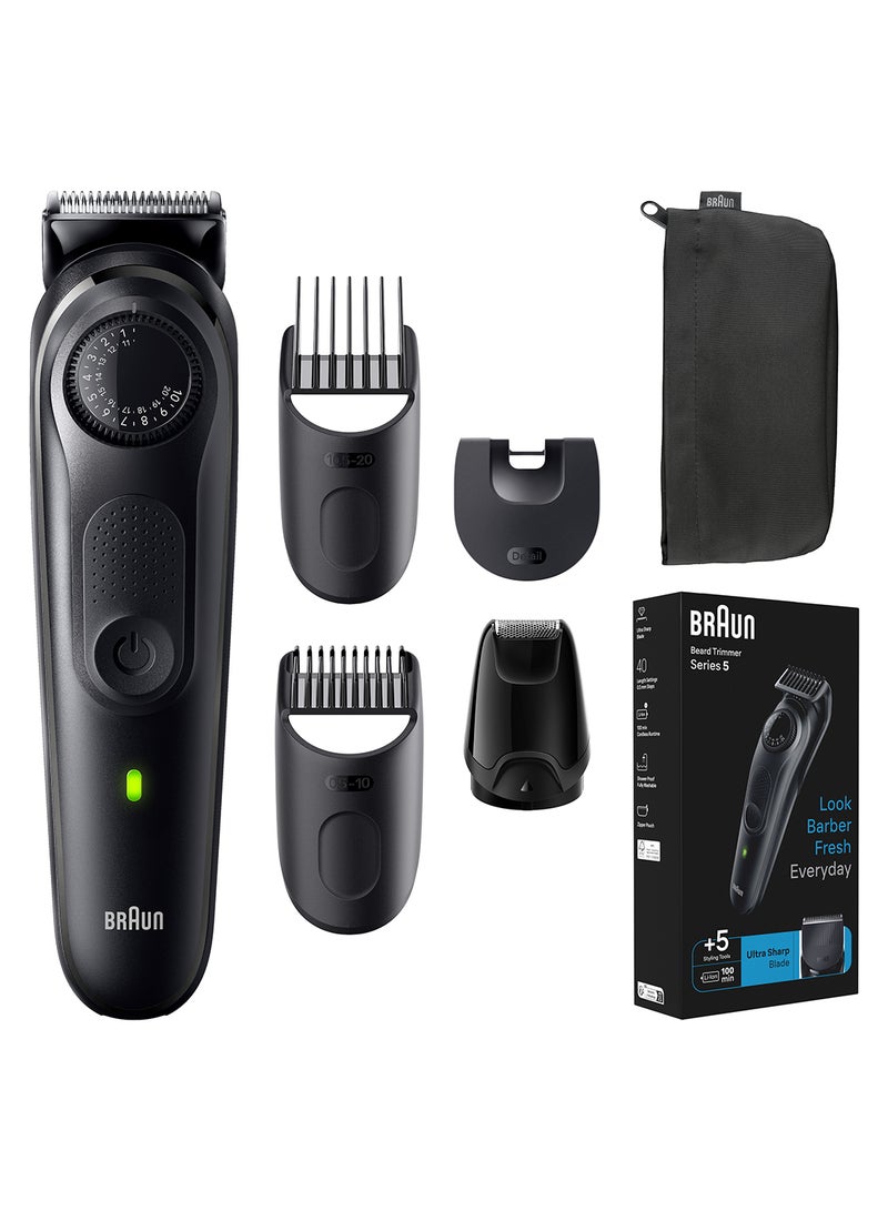 BRAUN Beard Trimmer Series 5 Black - Image 1