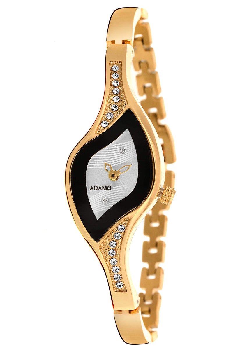 ADAMO Analog White Dial Women's Watch -9710YM01 - Image 5