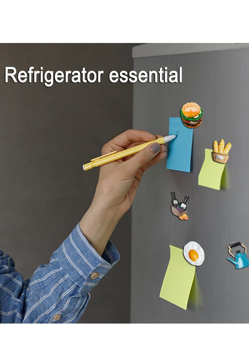KASTWAVE Refrigerator Magnets, Fun 3d Refrigerator Magnet Decoration Simulated Food Ornaments Message Stickers for Refrigerators, Whiteboards, Maps, Calendars, and Other Magnetic Items (5 Pieces)  - Image 5