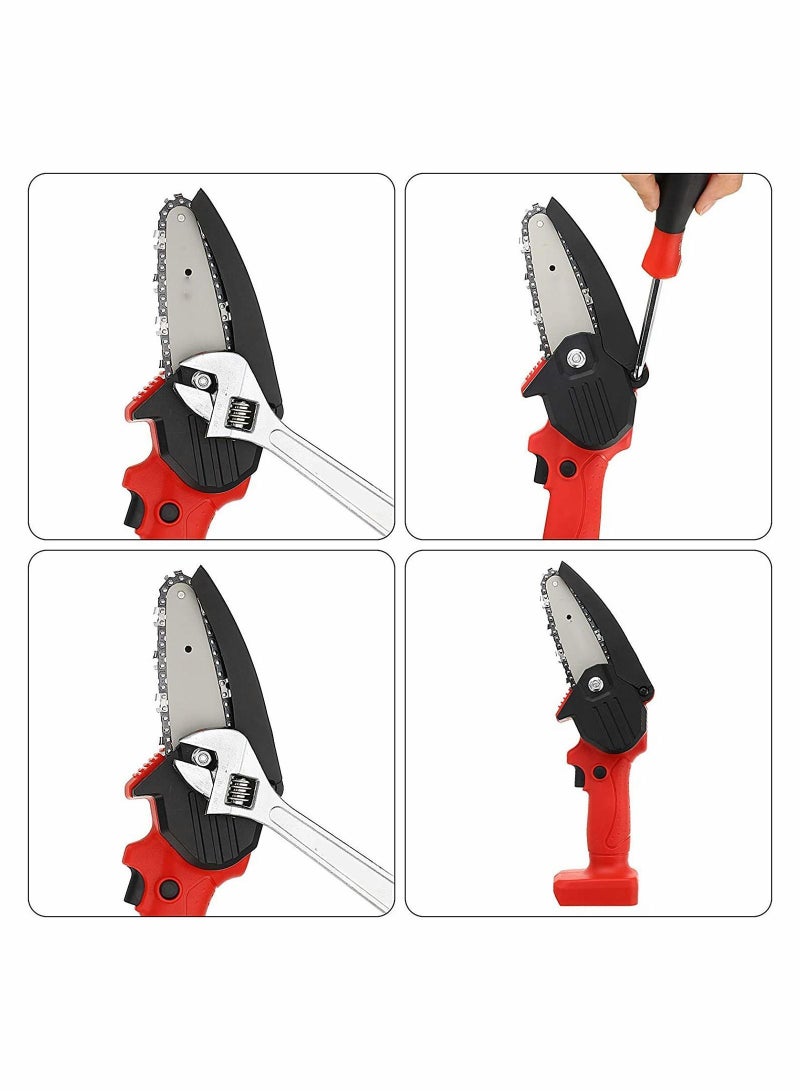Y&D 4 Pack Mini Chainsaw Chain Inch Replacement Cordless Electric Portable 24V Pruning Shears for Commercial Professional and Home Use  - Image 5