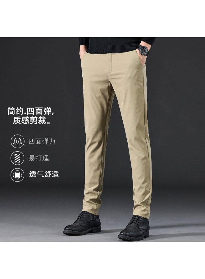 Fapai Spring And Autumn Light Business Fashion Simple Versatile Comfortable Straight Leg Pants Men - Image 2