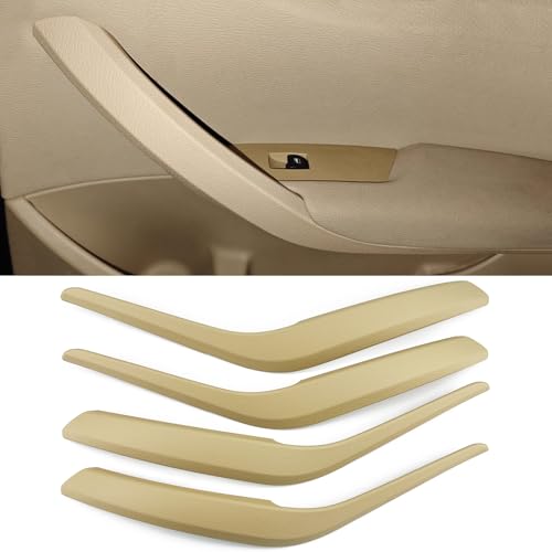 CHUANGHUI Car Door Handle for BMW X1 E84 2010-2015 28i 35i Interior Door Handles Replace Cover Car Door Handle Accessories (Beige) - Image 1