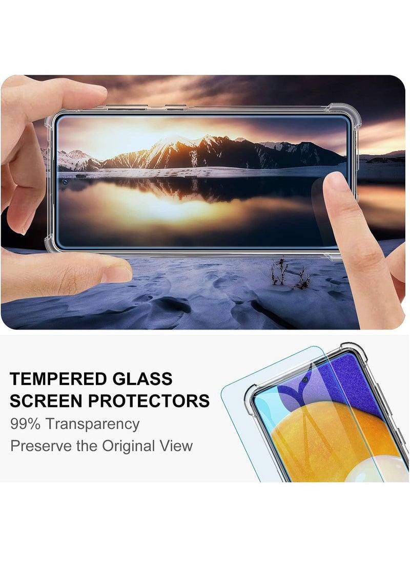 Raxoom Samsung Galaxy A73-5G Case Cover Protective Shock Absorption Bumper soft Transparent Case (Clear) - Image 4