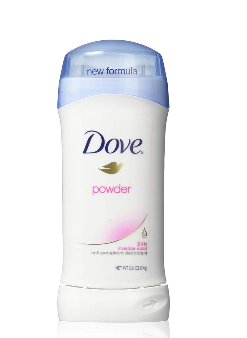 Dove Anti-Perspirant Deodorant Invisible Solid Powder, 2.6 Ounce (Pack of 4)