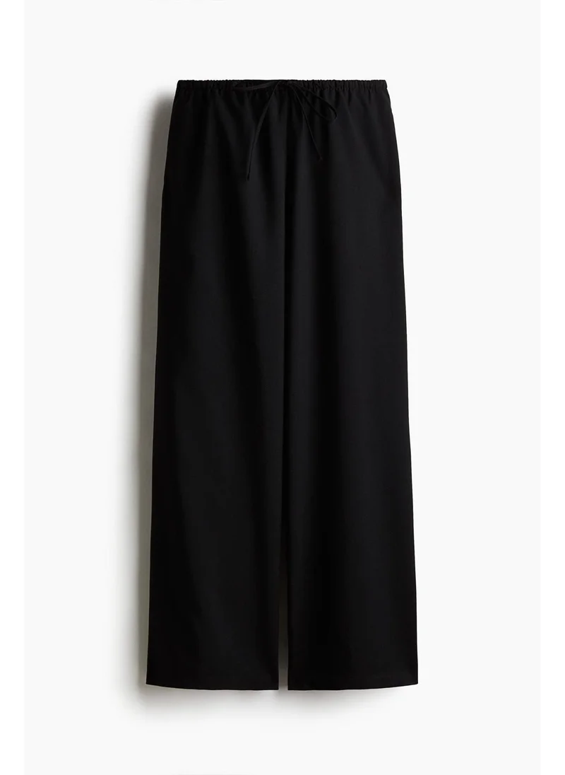 اتش اند ام Twill drawstring trousers