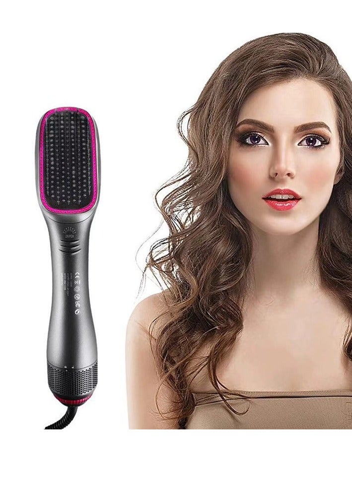 Generic 3 in 1 Hair Curling Irons and Styler, Professional 1200W Powerful Ceramic Tourmaline Negative Ion Blow Dryer Brush,3 Heat/2 Speed Settings One Step Hair Dryer and Styler  - Image 1