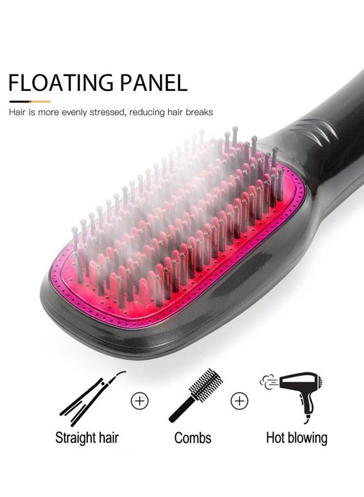 Generic 3 in 1 Hair Curling Irons and Styler, Professional 1200W Powerful Ceramic Tourmaline Negative Ion Blow Dryer Brush,3 Heat/2 Speed Settings One Step Hair Dryer and Styler  - Image 2