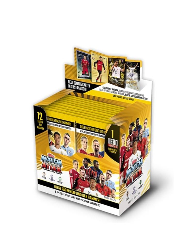 Topps Topps Match Attax 24/25 - Full Box - Contains 24 Packs (288 Cards) Plus Special Hero Packs (1 Guaranteed Per Box)  - Image 1