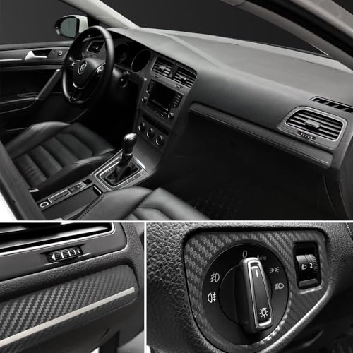ERATO Black 3D Carbon Fiber Vinyl Wrap Roll, Super Matte Car Wrap Film Featuring Bubble Free Air Release Technology, Car Moto DIY Interior Exterior (Carbon 3D Vinyl, 24in x 10ft, Carbon 3D Vinyl) - Image 2