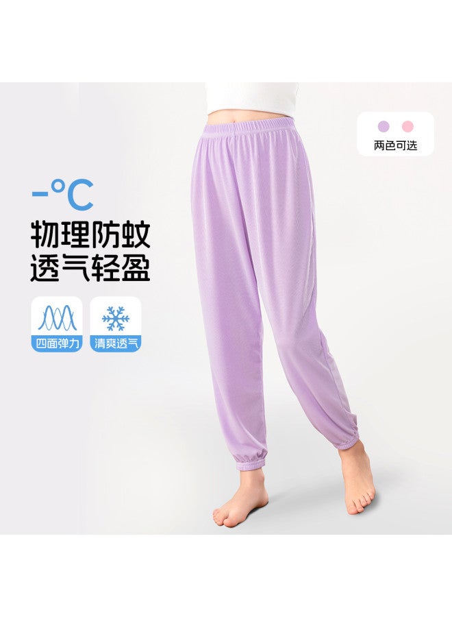 Fenton Girls' Summer Pants Lightweight 2025 Mosquito-proof Thin Breezy Casual Home Pants For Girls - Image 3