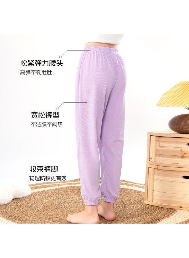 Fenton Girls' Summer Pants Lightweight 2025 Mosquito-proof Thin Breezy Casual Home Pants For Girls - Image 5